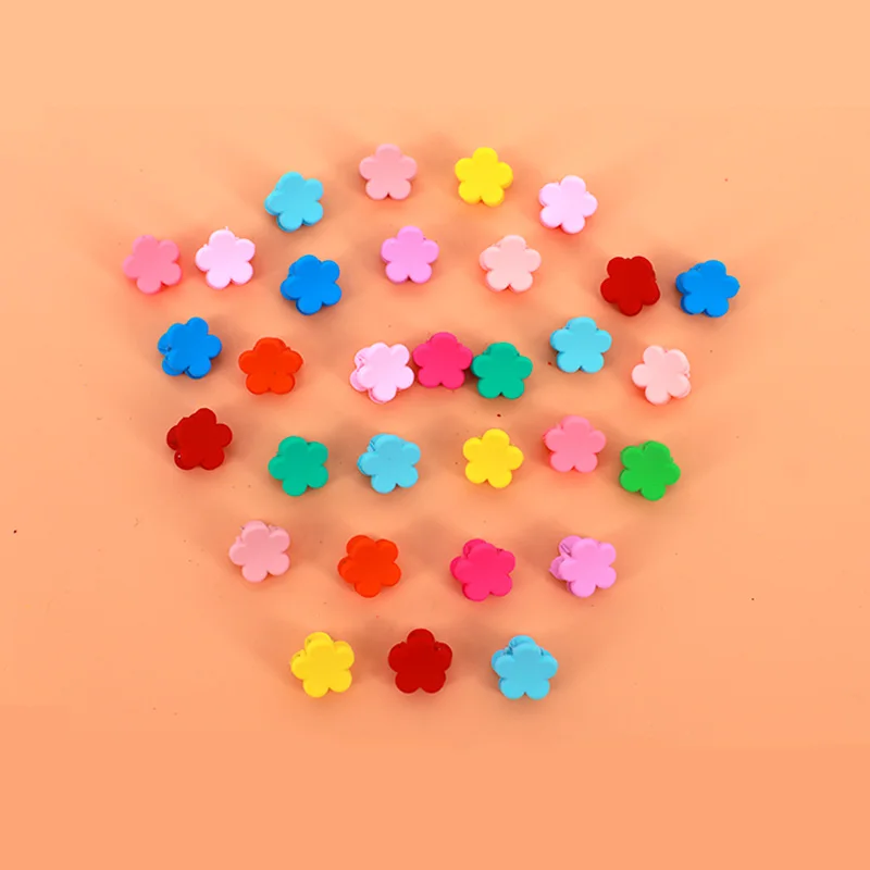 20 шт./компл. новые женские милые разноцветные заколки для волос в форме цветка
