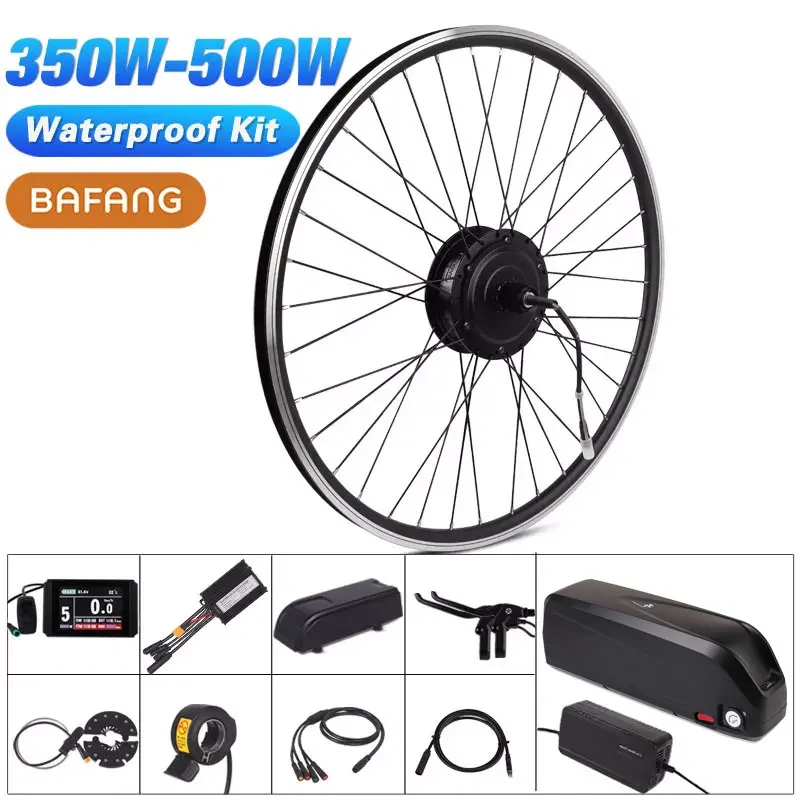 

BAFANG 350W 500W 48V 52V 17AH 36V 20.4AH Ebike Conversion kit SWX02 Motor 8fun Super Bottle Battery LED RM G020.350/500.D DC