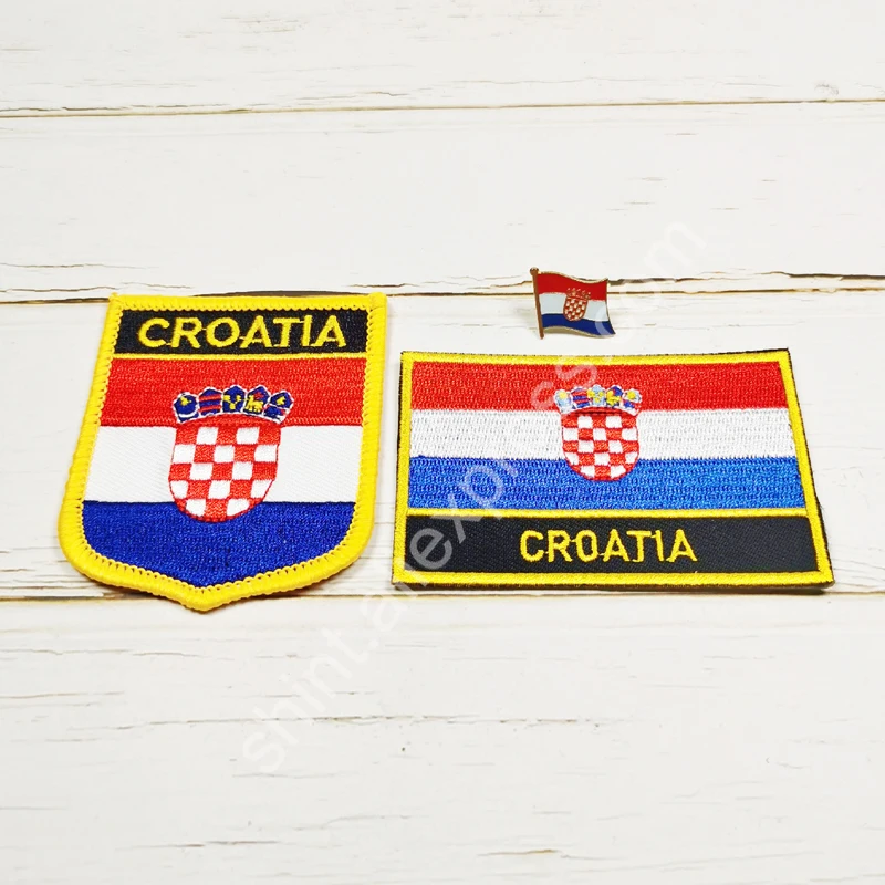 Нашивка с вышивкой в хорватском национальном стиле квадратная нашивка и булавка