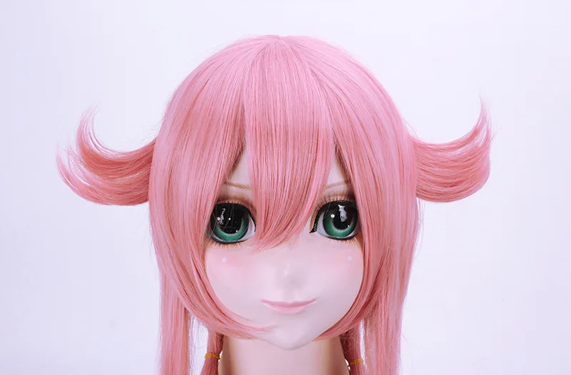 Дневник будущего Mirai Nikki Yuno Gasai Косплэй длинные прямые розовый синтетический