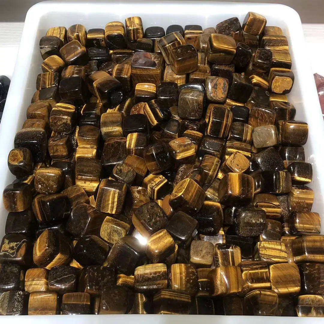 

Natural yellow tiger eye stone square stone, natural beauty, natural beauty treatment healing