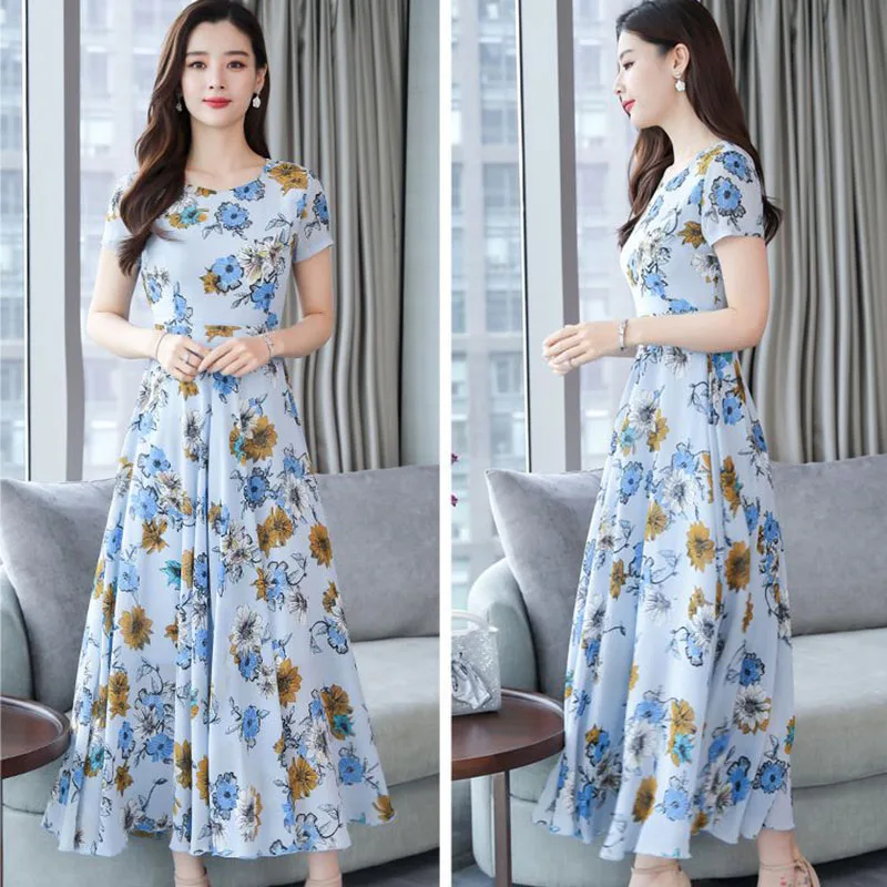 Женское платье летнее праздничное средней длины модные вечерние коктейльный