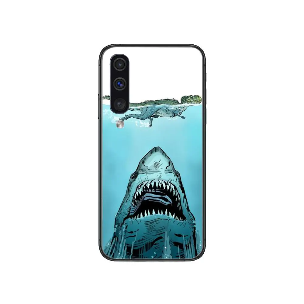 

Sea animal shark case Phone cover hull For SamSung Galaxy S 8 9 10 20 21 S30 Plus Edge E S20fe 5G Lite Ultra black soft