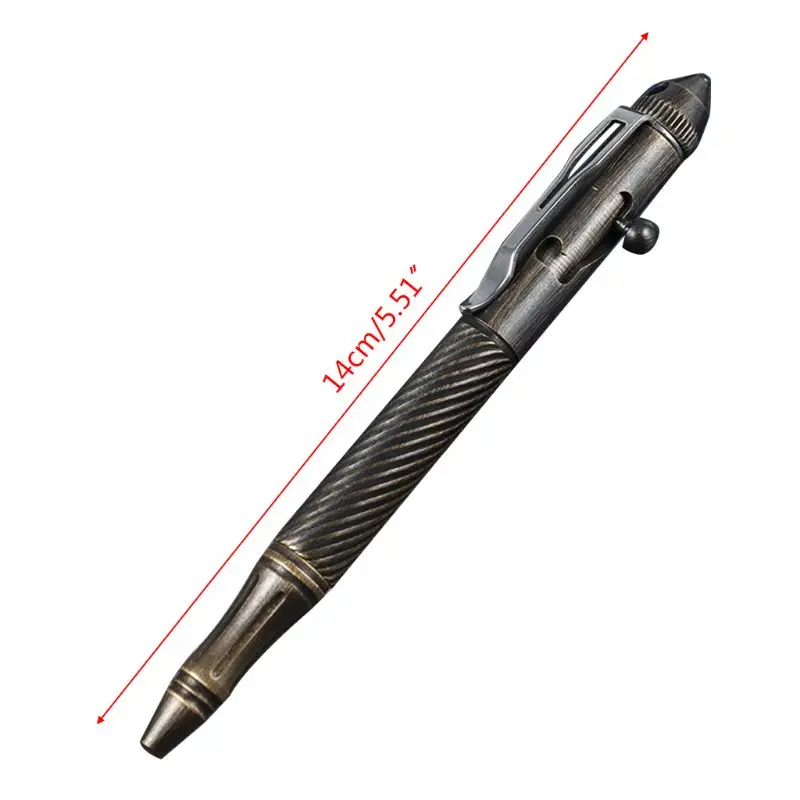 Латунная ручка с гелевыми чернилами ручной работы однотонный инструмент для