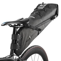 bicycle saddle bag 12l big capacity waterproof bike seatpost bag mtb cycling long distance rear seat bag cycling equipment