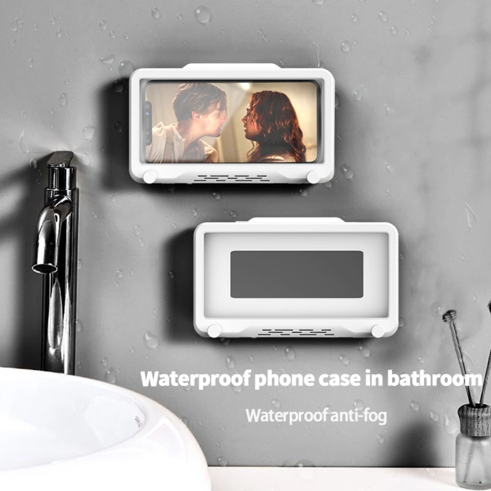 

Shower Phone Box Bathroom Waterproof Phone Case Seal Protection Touch Screen Mobile Phone Holder For Kitchen Handsfree Gadget