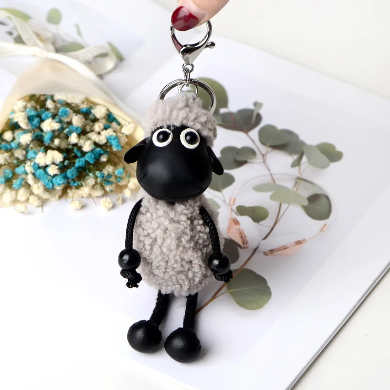 2020 Модный милый плюшевый брелок для ключей из альпаки креативный мультяшный