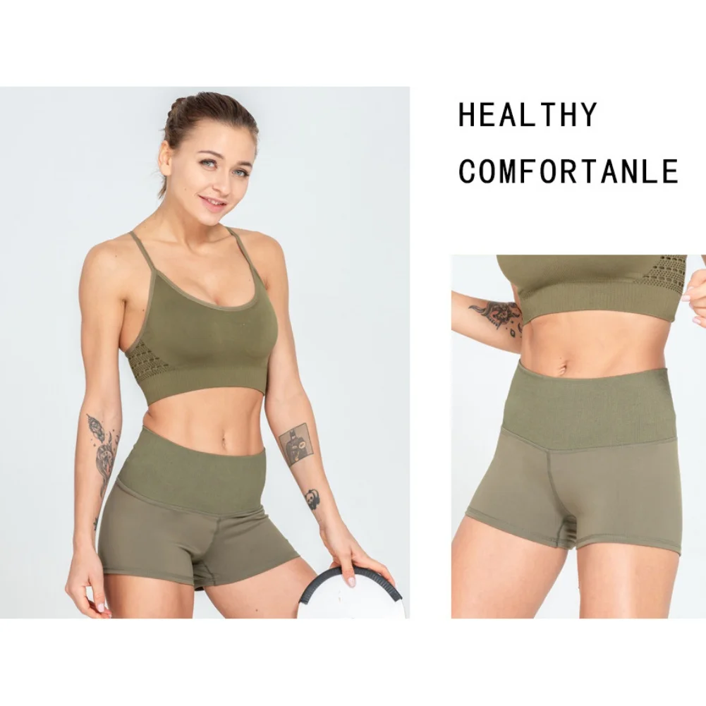 

High waist Shorts Female Gym Leggings Sexy Shorts Push Up Running Bottoms Tights Stretch Breathable Fitness Workout Yoga Short