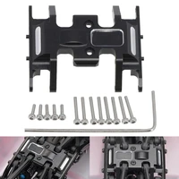 1pc aluminum alloy middle gearbox mount chassis base with screws tool for axial scx24 90081 124 rc car accessories