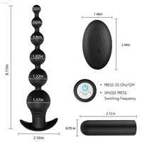 adult supplies back court pull bead men and women share wireless remote control silicone pull bead electric pull bead anal plug