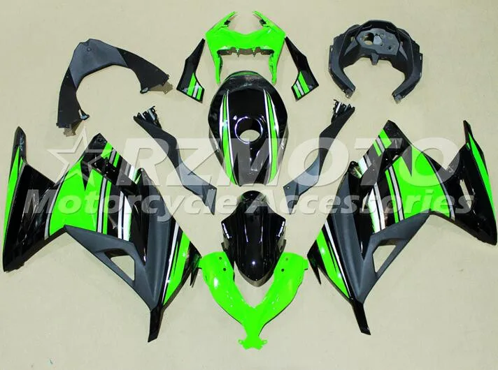 

New ABS Motorcycle whole Fairings Kit Fit for kawasaki Ninja300 EX300 13 14 15 16 17 18 19 Bodywork set + Tank cover black green