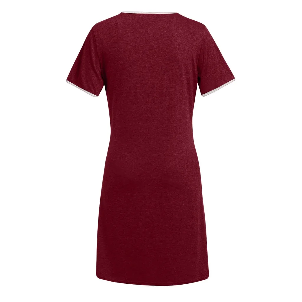 

2021top Maternity Short Sleeve Nursing Baby Breastfeeding Nightdress Pregnancy Dress Summer Loose Pregnancy Women Dresses