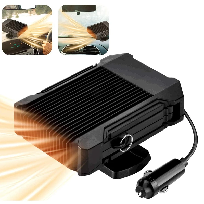 

Car Fan Heater 12V Car Heater Interior Heater 360 Degree Rotating Windshield Defroster Demister