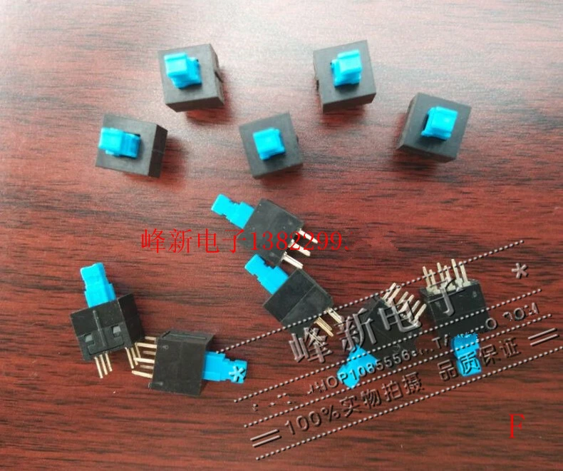 

Original new 100% KLT-2201DN double row 6pin self spring reset switch unlocked key switch flat head button switch 8.5*8.5