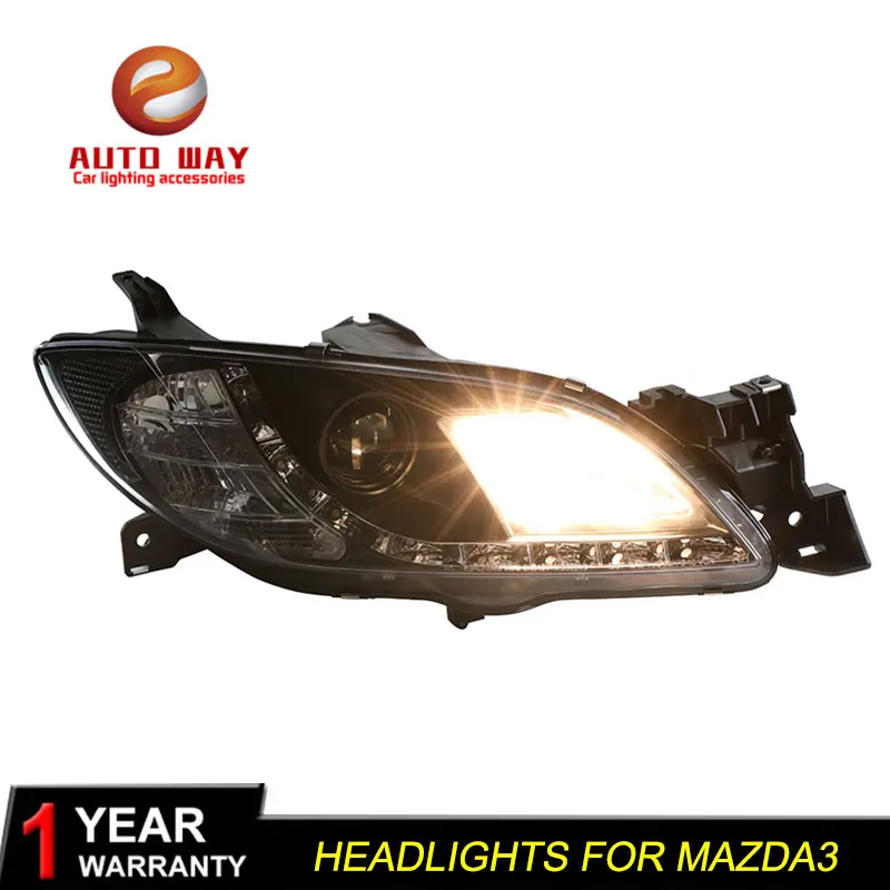 Высококачественный чехол для стайлинга автомобиля фары Mazda 3 2006 2012 светодиодный
