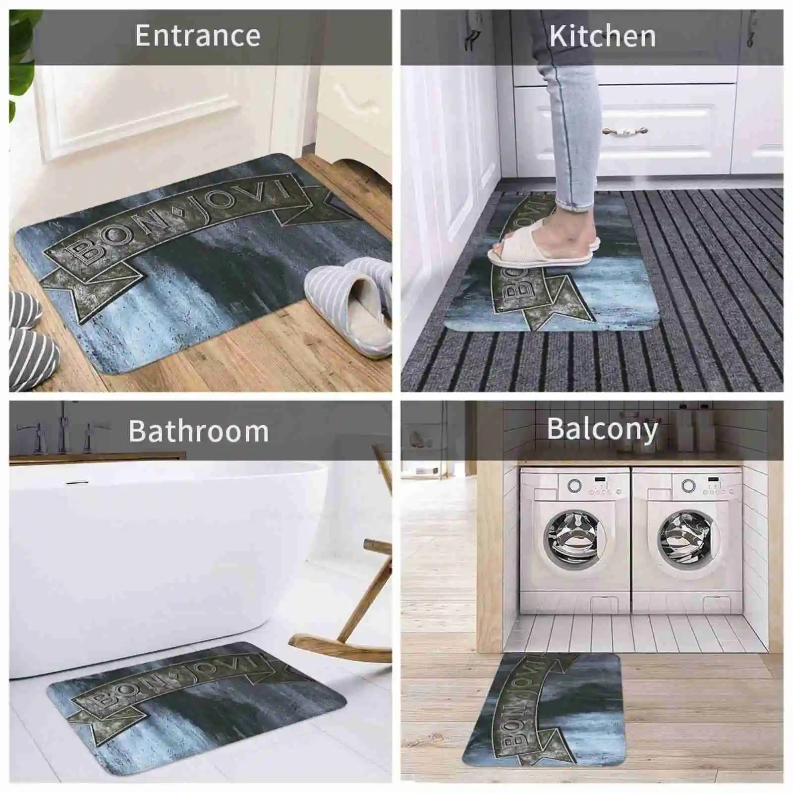 Коврик для ног черного цвета подставка домашний коврик дома и гостиной детей