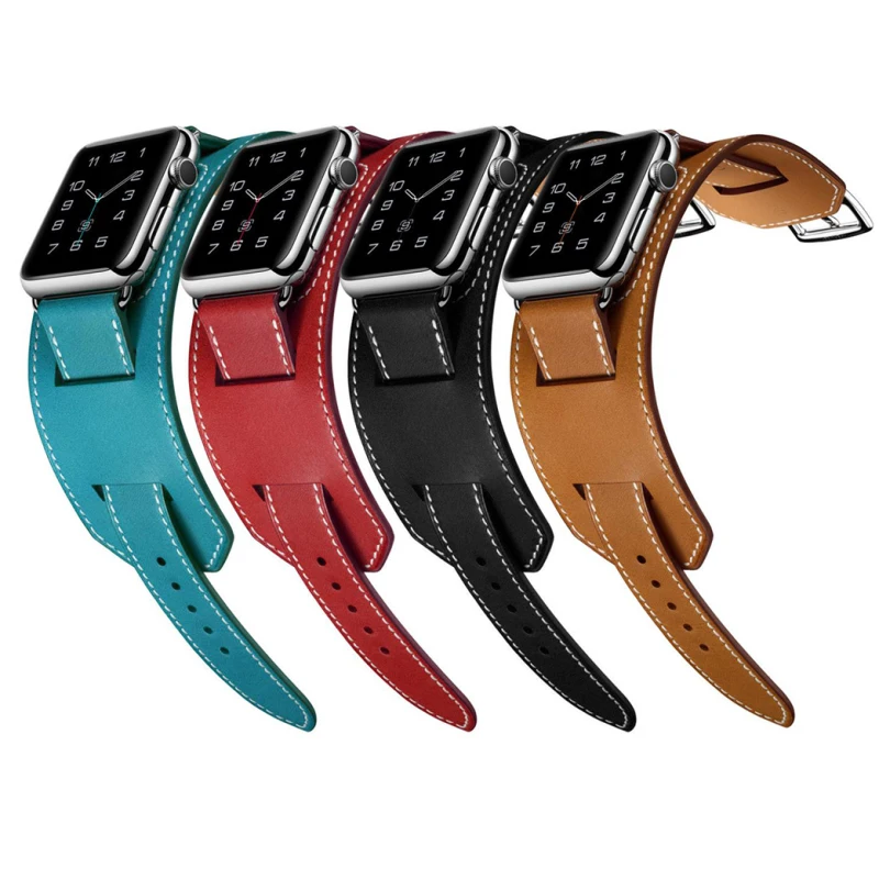 Ремешок из вощеной кожи для iwatch 4/3/2/1 42/мм/38 мм/44 мм/40 мм модный ремешок умных часов