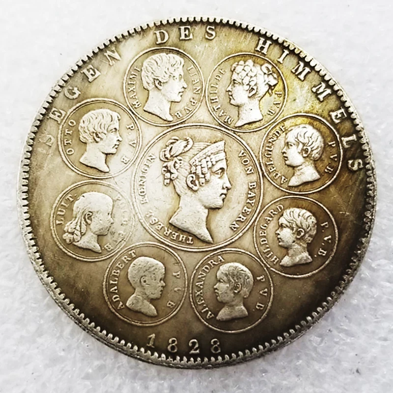 

Коллекция 1828 года, Германия, медаль, альбом, монета, античное серебро, оригинальные монеты, искусственные монеты, рождественские подарки