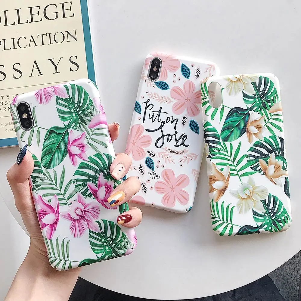 Kisscase Симпатичные Фламинго Чехол для айфон 5S 6 6S 7 8 чехол Smooth touch ПК Жесткий 5 iPhone X XR