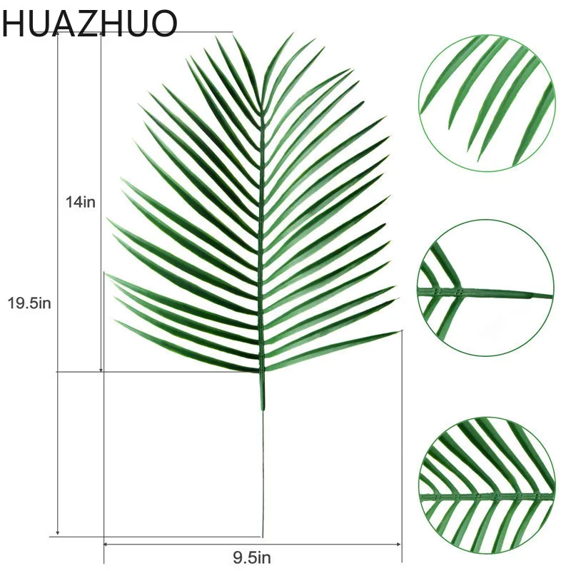 Искусственная пальма букет искусственных листьев ветки большое зеленое