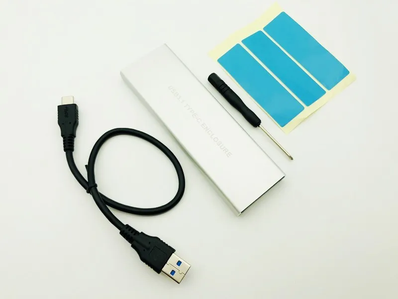 btbcoin nvme pcie usb3 1 hdd enclosure m 2 to usb type c 3 1 m key ssd hard disk drive case external mobile box for desktop pc free global shipping