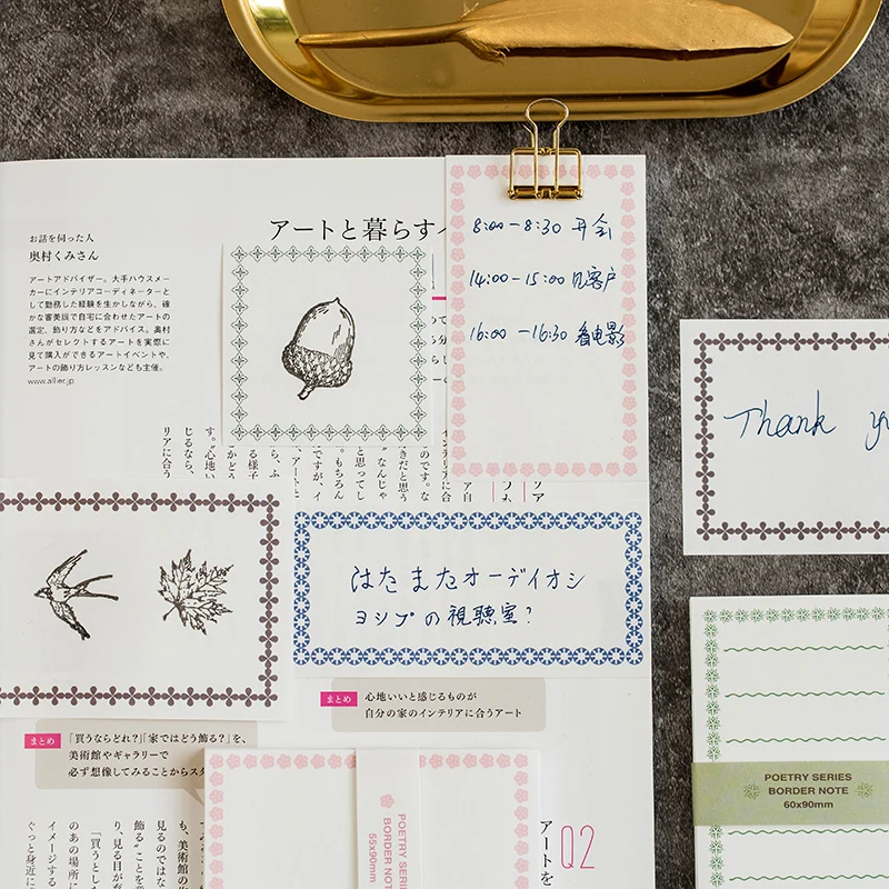 30 шт./компл. винтажная рамка ручная книга коллаж материал для записей сообщения