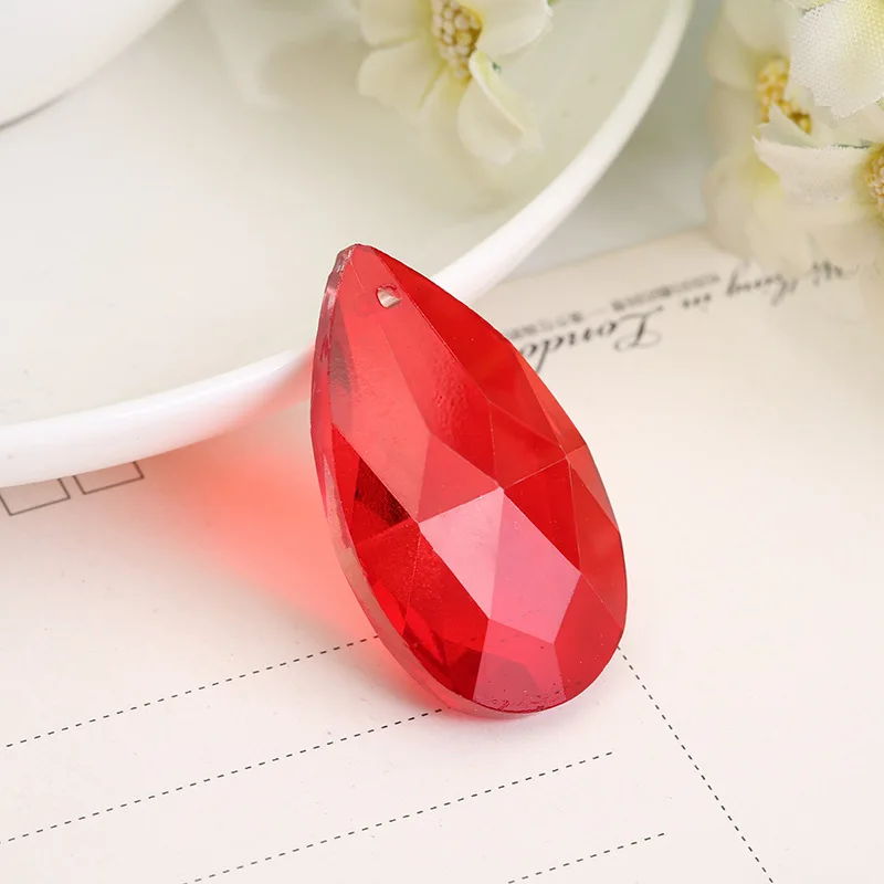 Camal 5 шт. Кристалл 38 мм Капля красочная гранёная подвеска призма люстра вечерние Свадебная занавеска рождественские подвесные украшения сделай сам