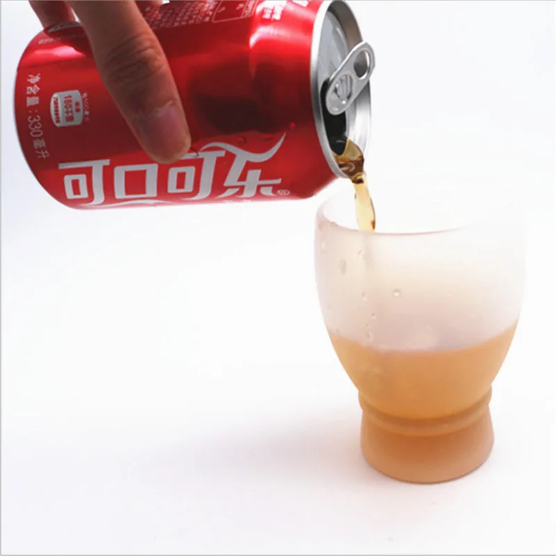 Новинка 2017 Высококачественная небьющаяся силиконовая пивная чашка HHYUKIMI для