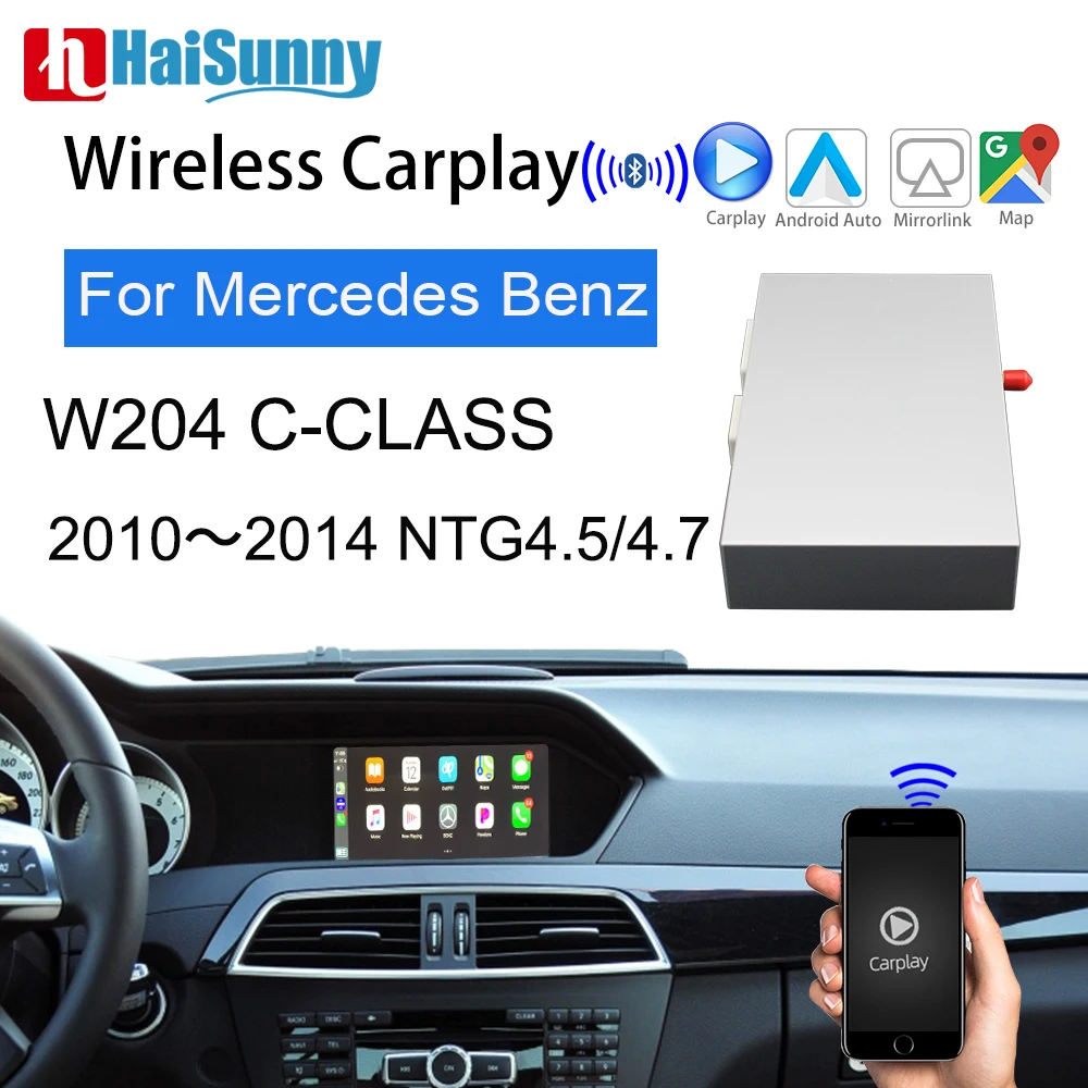 Для Mercedes W204 2010 2014 C Class система NTG Поддержка Android авто GPS навигация беспроводной Carplay