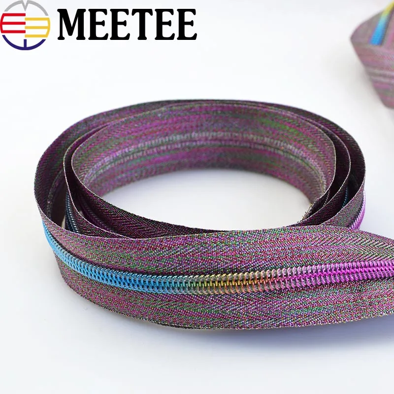2/5/10 метров Meetee цветной 5 # Нейлон застежки молнии для шитья Сделай Сам молния