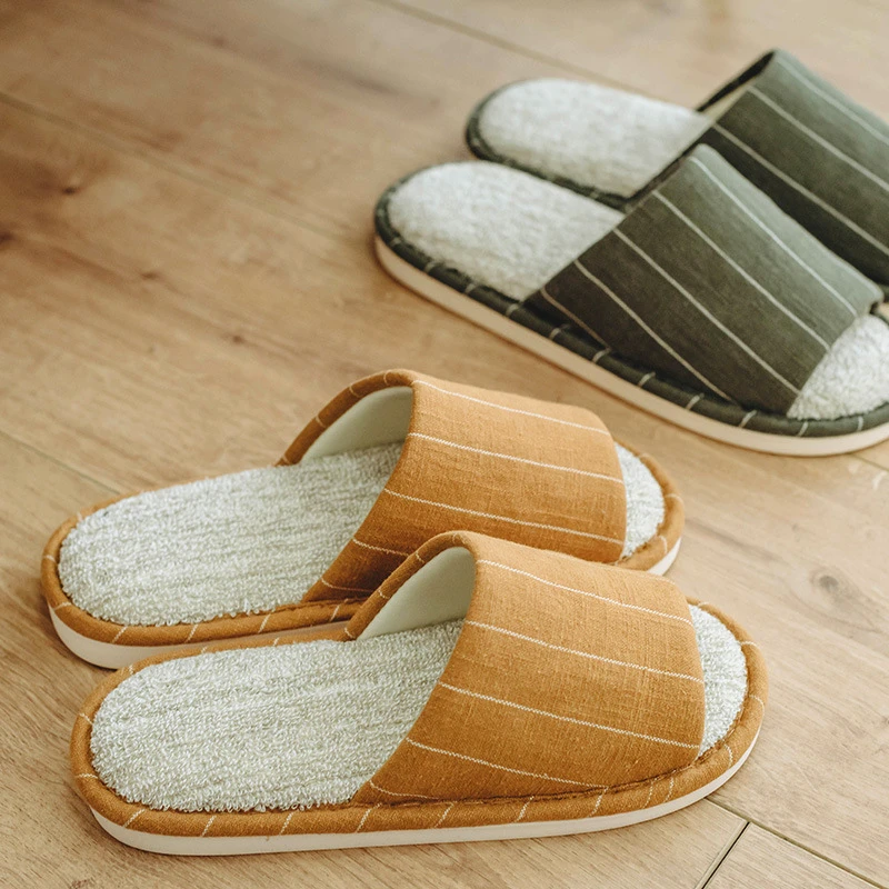 Женские хлопковые домашние тапочки Сезон весна-осень Удобные теплые для