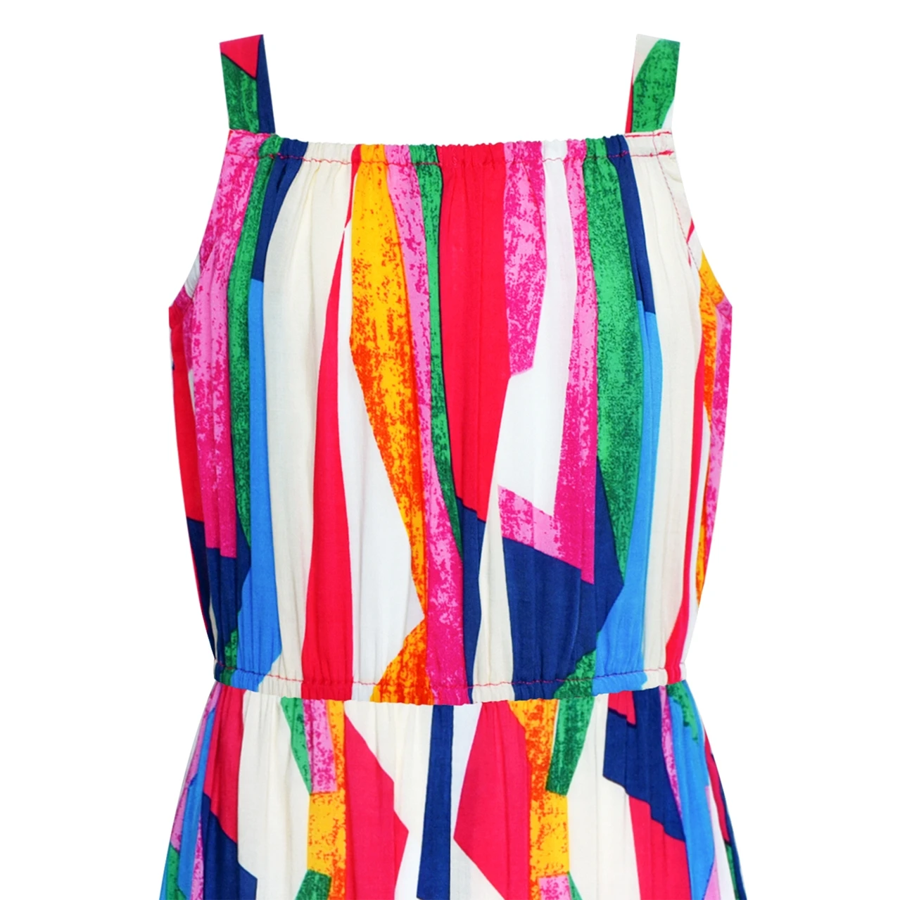 Sunny Fashion платья для девочек платье Девочки Комбинезон Красочный Богемский Стиль