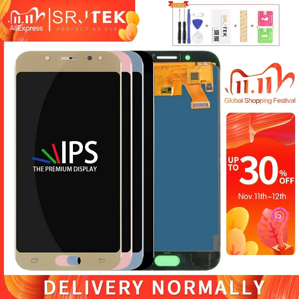 TFT экран для Samsung GALAXY J5 2017 дисплей J530F ЖК J530 сенсорный дигитайзер стекло в сборе
