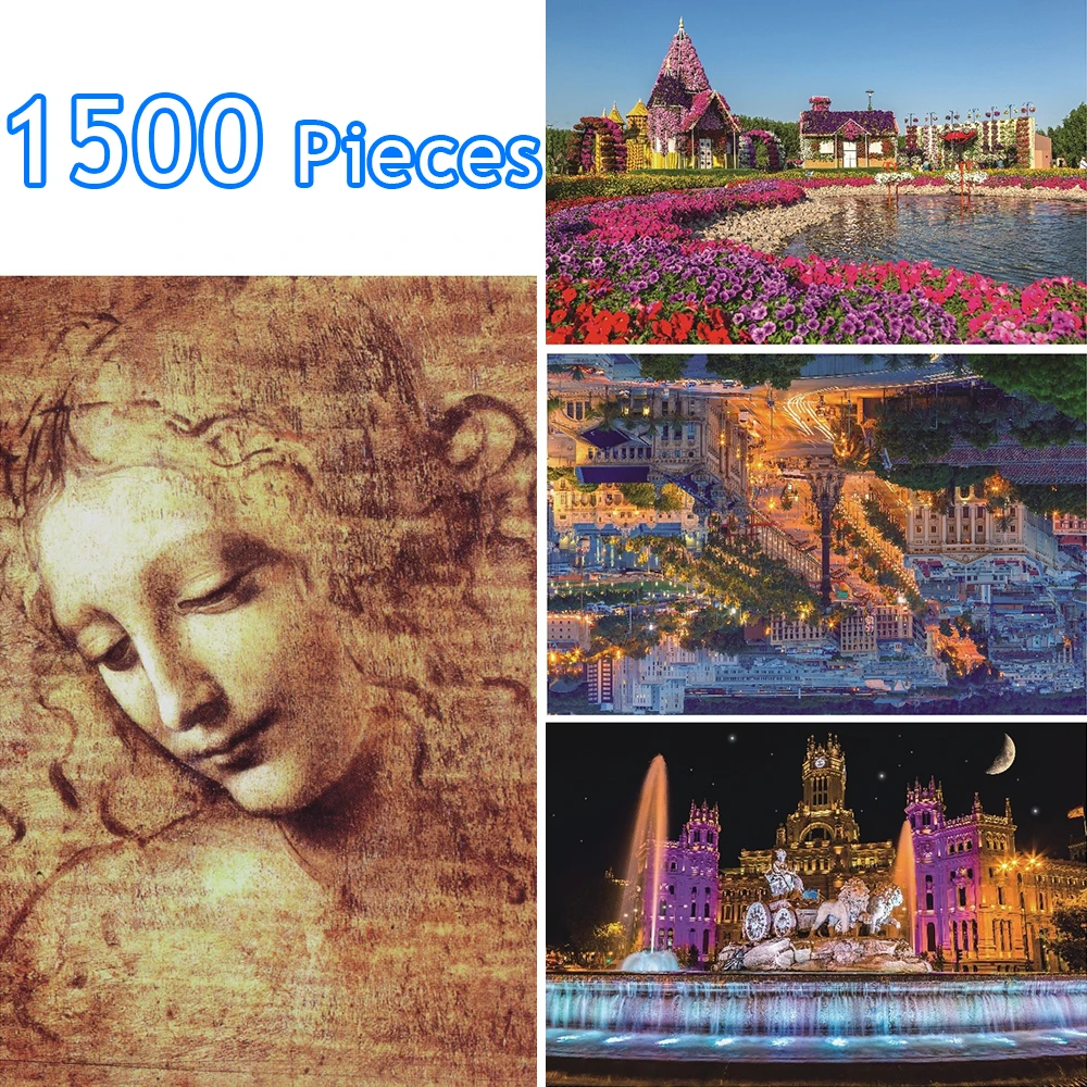 Пазл 1500 частей головоломки способный преодолевать Броды для взрослых детей DIY