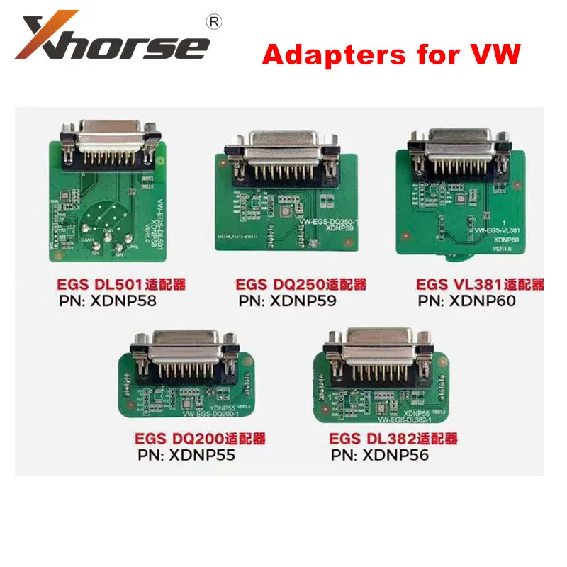 

Адаптер Xhorse для VW EGS адаптер XDNP55 DQ200 / XDNP56 DL382 / XDNP58 DL501 / XDNP59 DQ250 / XDNP60 VL381 адаптер
