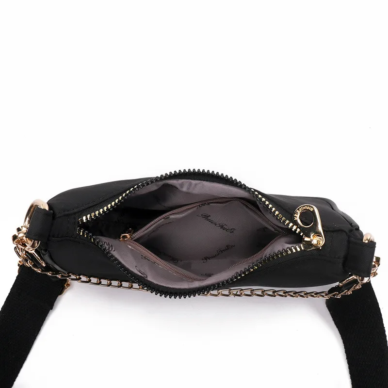 

2021 new online celebrity women's bag diagonal simple bag nylon Oxford chain slung fashion mother bag cross-border