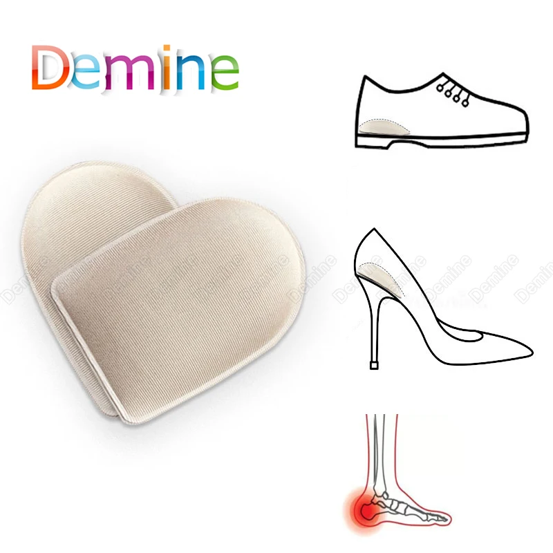 

1 Pair Of Heel Pads Women's Semi-Sponge Insoles To Relieve Foot Pain Support Padss Foots Massage Cushions