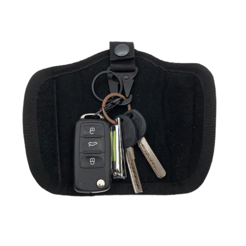 

Портативный бесшумный держатель для ключей на ремне, сумка-Органайзер, чехол для ключей, глушитель