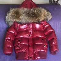 kids boys winter jacket with hood fur collar children parkas down coat for baby girl 2 4 6 8 10 12 14 toddler outerwear