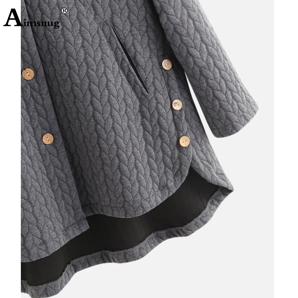 Женские хлопковые пальто Aimsnug 2021 женские куртки на пуговицах в стиле пэчворк