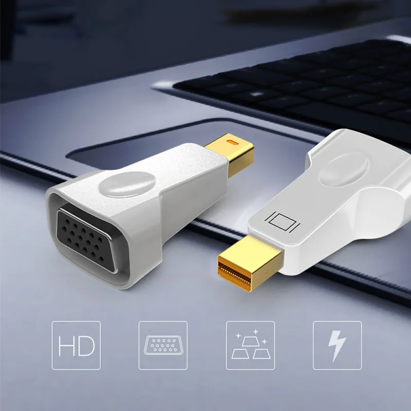 Mini DisplayPort to VGA Thunderbolt DP 1080P Кабель адаптер для Apple MacBook Air Pro iMac Mac|Компьютерные кабели