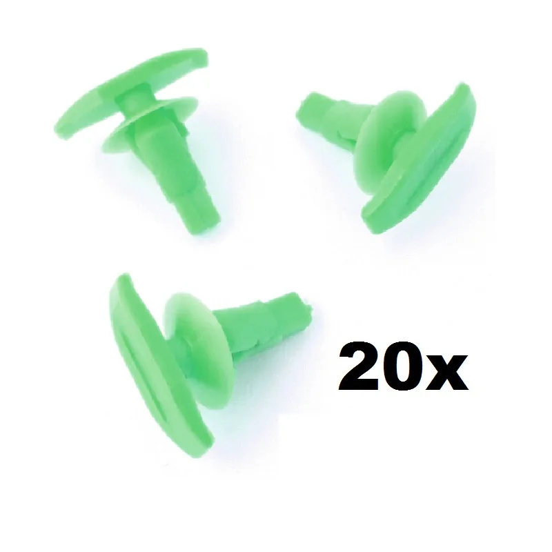 

20x For Honda Plastic Weatherstrip & Rubber Door Seal Clips, Door Gasket Clip- Green #72311-S5S-003