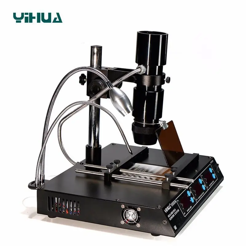 Паяльная станция YIHUA 1000A инфракрасной паяльной станции 3 в 1 BGA бессвинцовая