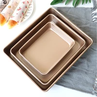 91113 inch carbon steel baking tray non stick rectangle shape cake mold loaf bread deep pans dish kitchen bakeware tools