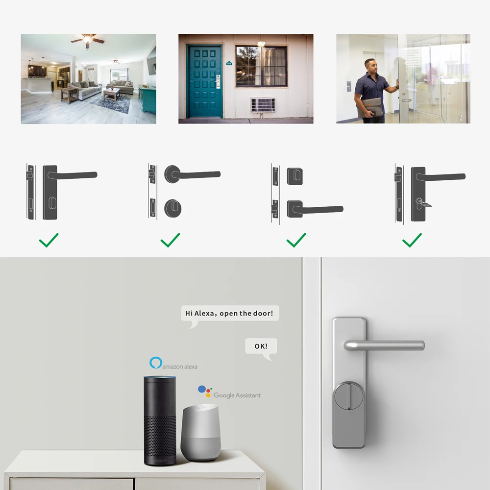 Смарт-дверь GIMDOW с Bluetooth-совместимым шлюзом TUYA паролем для электрической квартиры