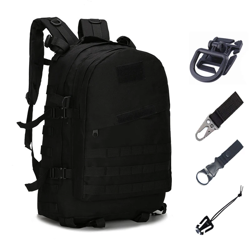 Bag and hooks Армейская тактическая Сумка Molle, походная сумка, военные рюкзаки 40л, водонепроницаемый рюкзак, камуфляжный рюкзак, сумка для рыбалки и охоты - Цвет: Bag and hooks