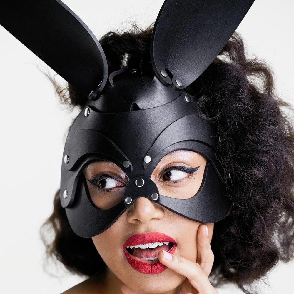 GAMPORL женские кожаные шлепки БДСМ маски поводок эротические костюмы косплей