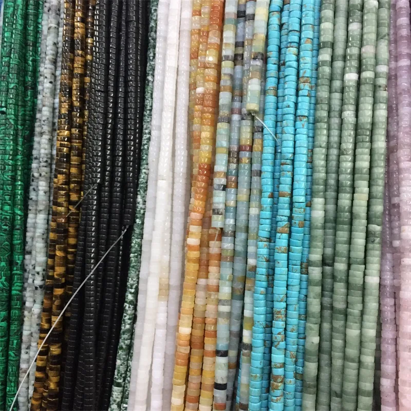 3*6MM Flat Round Disk Heishi Beads Loose Spacer Earring Necklace Bangle Jewelry Bracelet DIY Red Blue Green White Black |