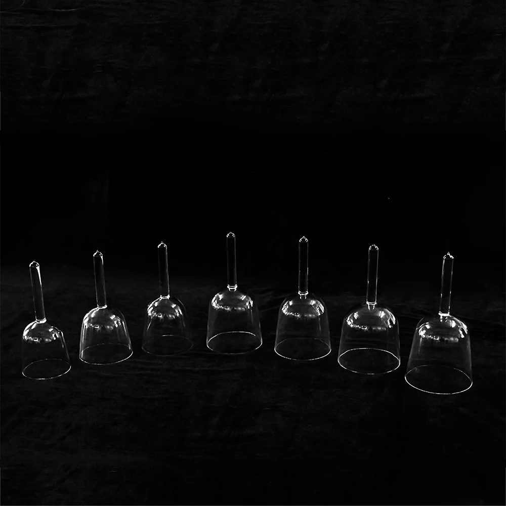 Идеальная прозрачная кварцевая чаша с кристаллами около 5 &quotдля чакр третьего