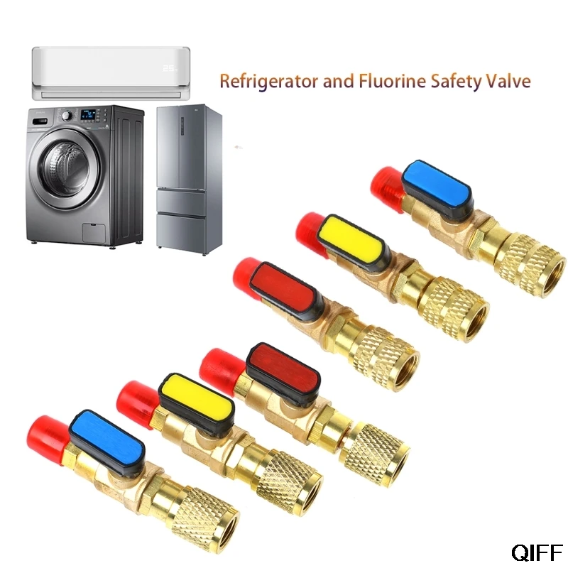 Прямая поставка и оптовая продажа прямой Шаровой Клапан хладагента SAE R410A 1/4